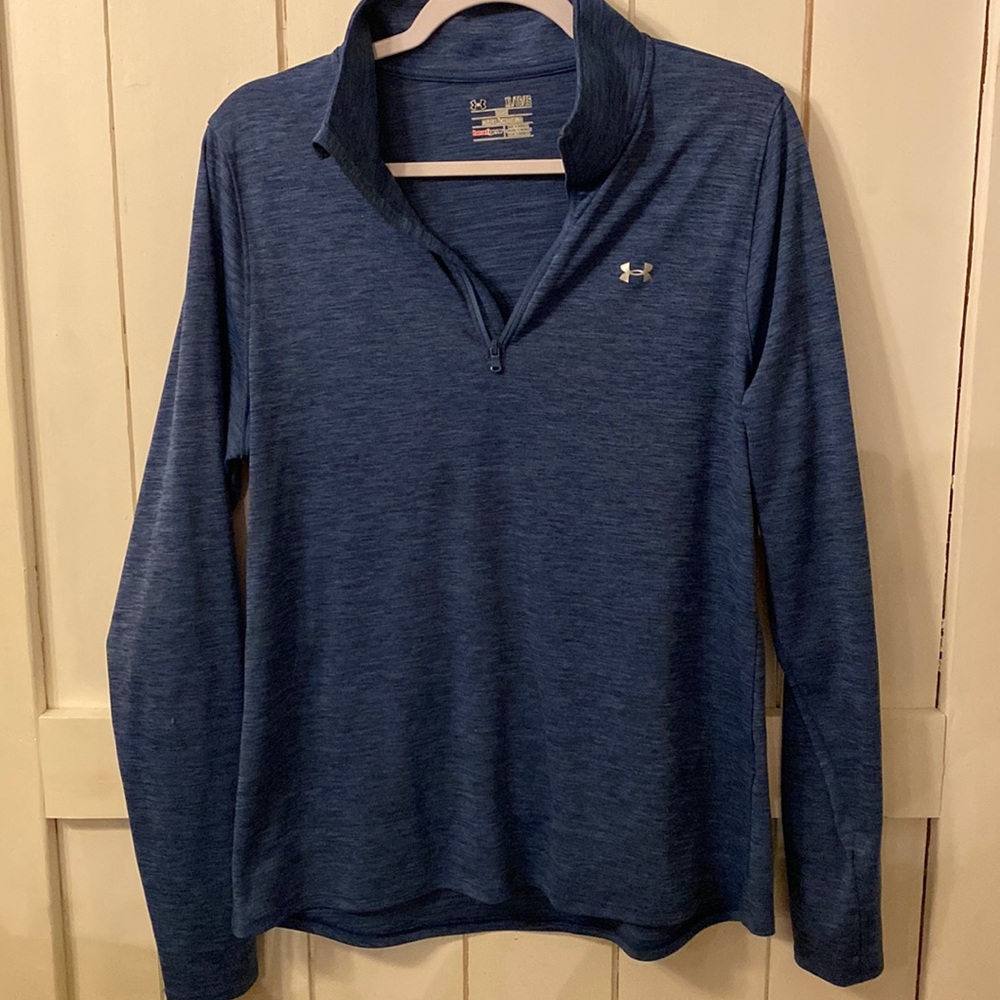 Under Armour heat gear 1/4 zip pullover.